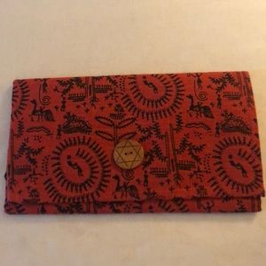 NWOT - Boho Tribal print tri-fold wallet or clutch